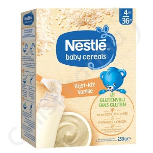 Nestlé Baby Cereals Riz-Vanille Sans Gluten - 250 g