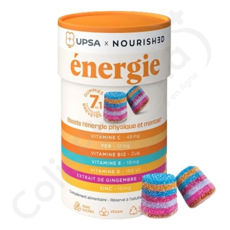 UPSA x Nourished Energy gummies - 30 gummies