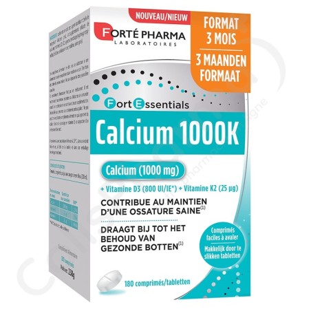 Calcium 1000 K - 180 comprimés