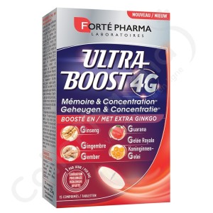 Forté Pharma Ultra Boost 4G Geheugen en Concentratie - 15 tabletten