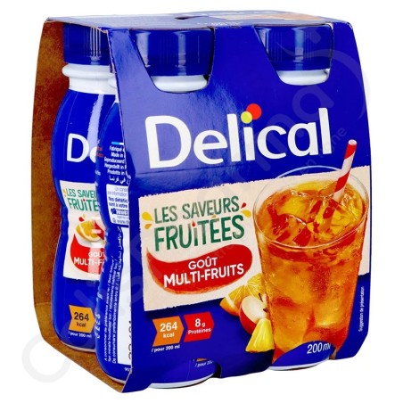 Delical Fruitige Drank Multi-Vruchten - 4x200 ml