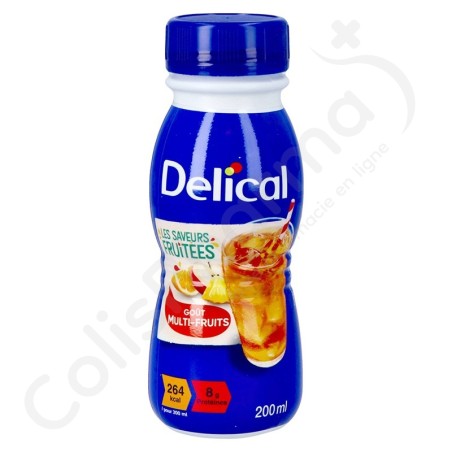 Delical Boisson Fruitée Multi-Fruits - 4x200 ml