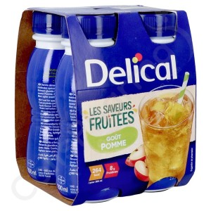 Delical Fruitige Drank Appel - 4x200 ml