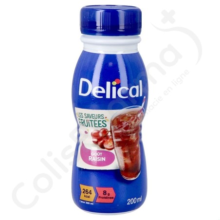 Delical Boisson Fruitée Raisins - 4x200 ml