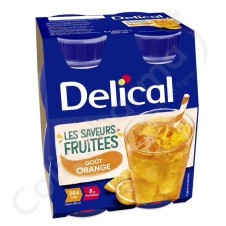 Delical Boisson Fruitée Orange - 4x200 ml