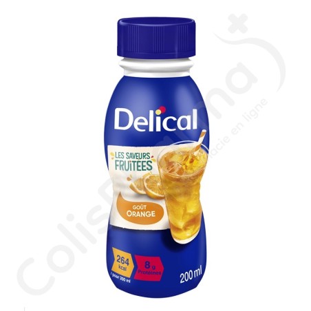 Delical Boisson Fruitée Orange - 4x200 ml