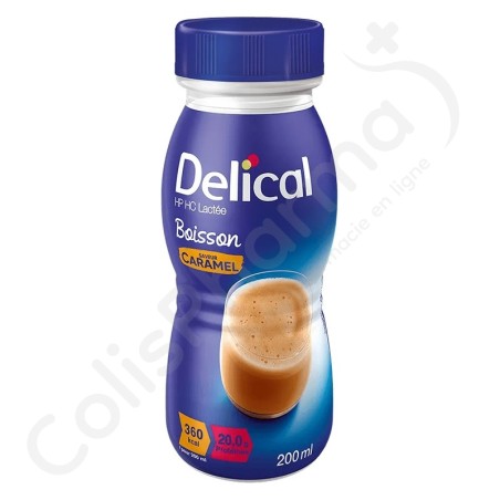 Delical Boisson Lactée HP-HC 360 Caramel - 4x200 ml