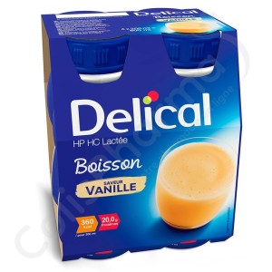 Delical Boisson Lactée HP-HC 360 Vanille - 4x200 ml