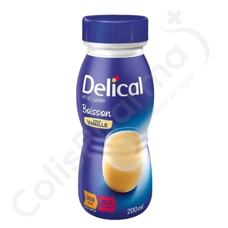 Delical Boisson Lactée HP-HC 360 Vanille - 4x200 ml