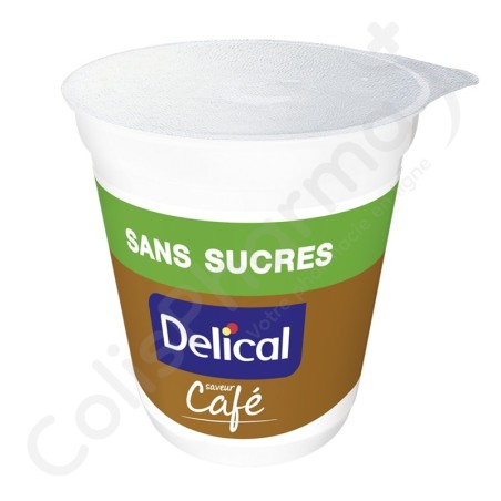 Delical Crème Dessert HP-HC Sans Sucres Café - 4x125 g