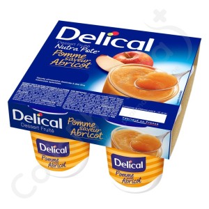 Delical Dessert Nutra'Pote Pomme-Abricot - 4x125 g