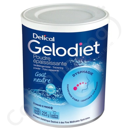 Delical Gelodiet Poudre Épaississante Neutre - 225 g