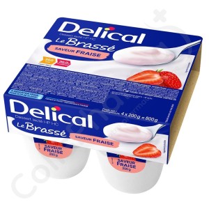 Delical Dessert Le Brassé Aardbei - 4x200 g