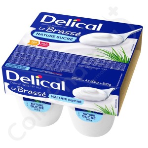 Delical Dessert Le Brassé Nature Sucré - 4x200 g