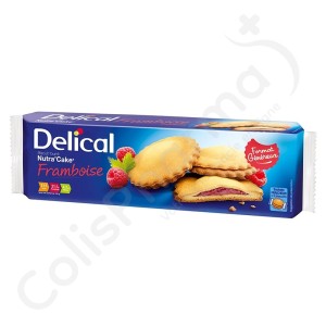 Delical Nutra'Cake Koekje Gevuld Framboos - 3x3 koekjes