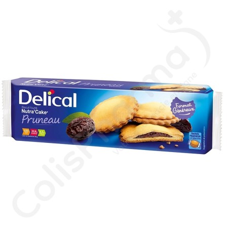 Delical Nutra'Cake Koekje Gevuld Pruim - 3x3 koekjes