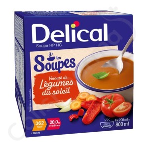 Delical Soupe Légumes du Soleil - 4x200 ml