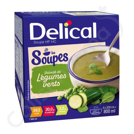 Delical Soupe Légumes Verts - 4x200 ml