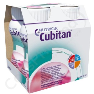 Cubitan Aardbei - 4x200 ml