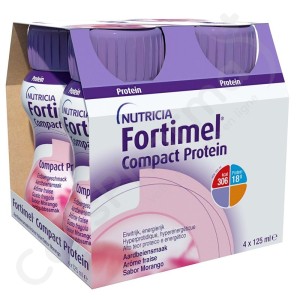 Fortimel Compact Protein Aardbei - 4x125 ml