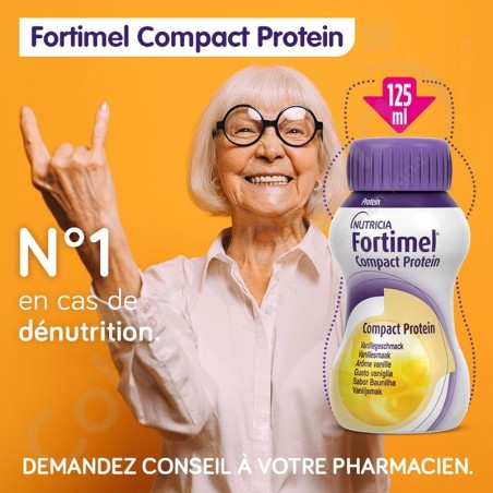 Fortimel Compact Protein Weekly Pack Fraise - 14x125 ml