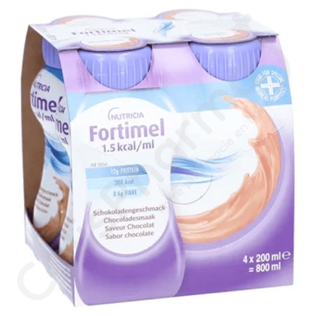 Fortimel Energy Chocolade - 4x200 ml