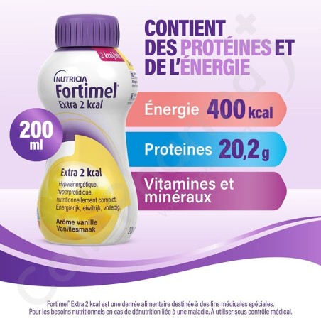 Fortimel Extra 2 kcal Chocolade-karamel - 4x200 ml