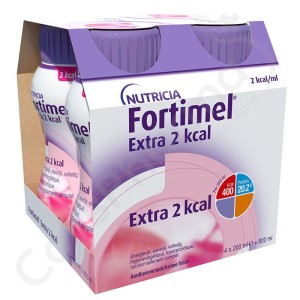 Fortimel Extra 2 kcal Aardbei - 4x200 ml