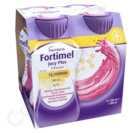 Fortimel Jucy Plus Verfrissende Framboos - 4x200 ml