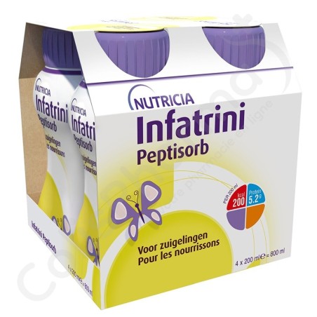 Infatrini Peptisorb Zuigelingenvoeding - 4x200 ml