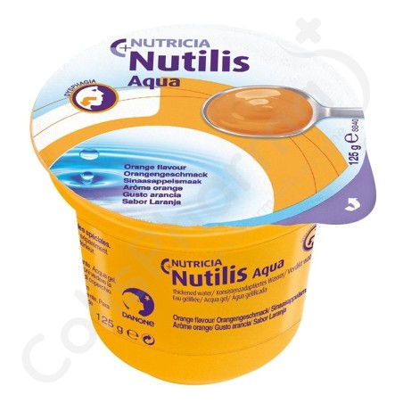 Nutilis Aqua Eau Gélifiée Orange - 12 x125 g