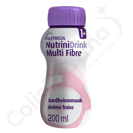 NutriniDrink Multi Fibre Aardbei - 200 ml