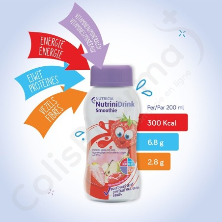 NutriniDrink Smoothie Fruits d'été - 200 ml