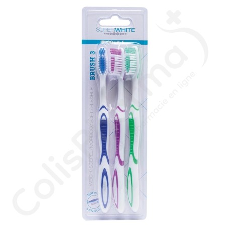 Superwhite Brosse à Dents Souples - 3 pièces