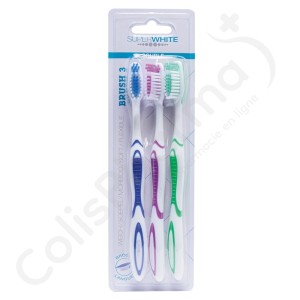 Superwhite Brosse à Dents Souples - 3 pièces