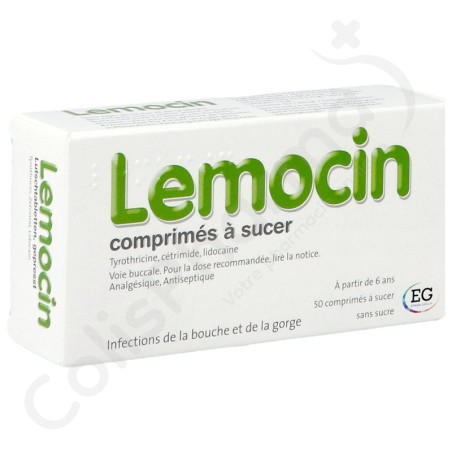 Lemocin - 50 comprimés à sucer