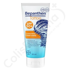 Bepanthen Tattoo Crème Solaire SPF 50+ - 50 ml