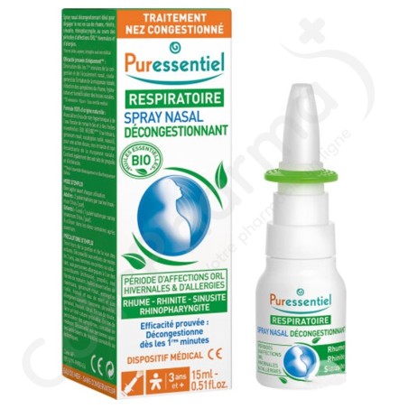 Puressentiel Spray Nasal Décongestionnant - 30 ml