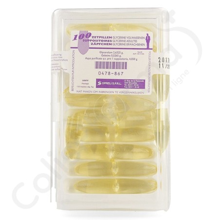 Glycerine Sopreli - 100 suppositoires