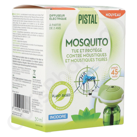 Pistal Mosquito Diffuseur Electrique - 1 diffuseur + 1 recharge