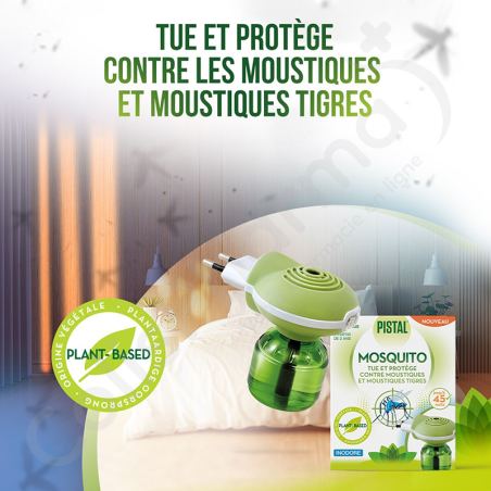 Pistal Mosquito Diffuseur Electrique - 1 diffuseur + 1 recharge