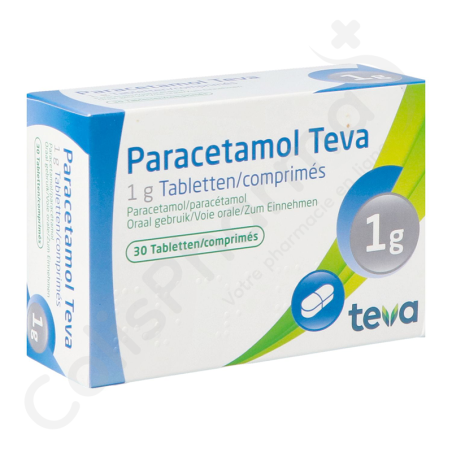 Paracetamol Teva 1 g - 30 comprimés