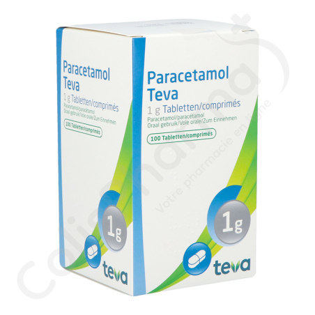 Paracetamol Teva 1 g - 100 tabletten