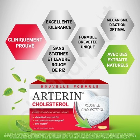 Arterin Cholestérol - 90 + 15 comprimés