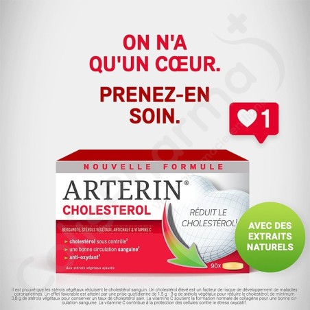 Arterin Cholestérol - 90 + 15 comprimés