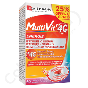 Forté Pharma MultiVit' 4G Senior - 60 comprimés