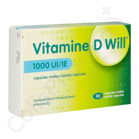 Vitamine D Will 1000 UI - 90 zachte capsules