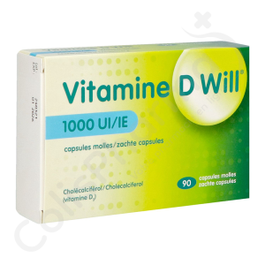 Vitamine D Will 1000 UI - 90 capsules molles