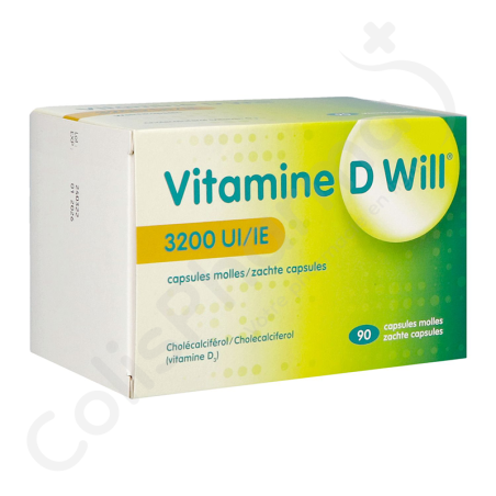 Vitamine D Will 3200 UI - 90 capsules molles