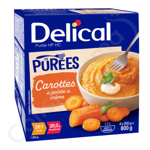 Delical Purée HP HC Carotte - 4x200 g